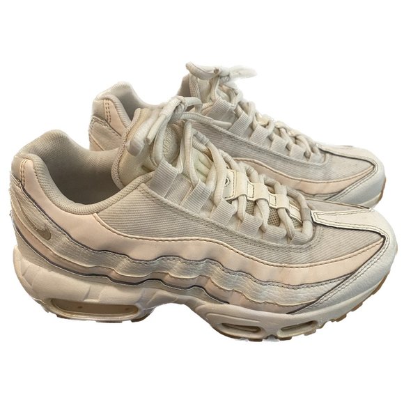 Nike Shoes - Nike Air Max 95 Premium Sneaker Shoe Women US 6.5 EU  37.5 White Pink Leather